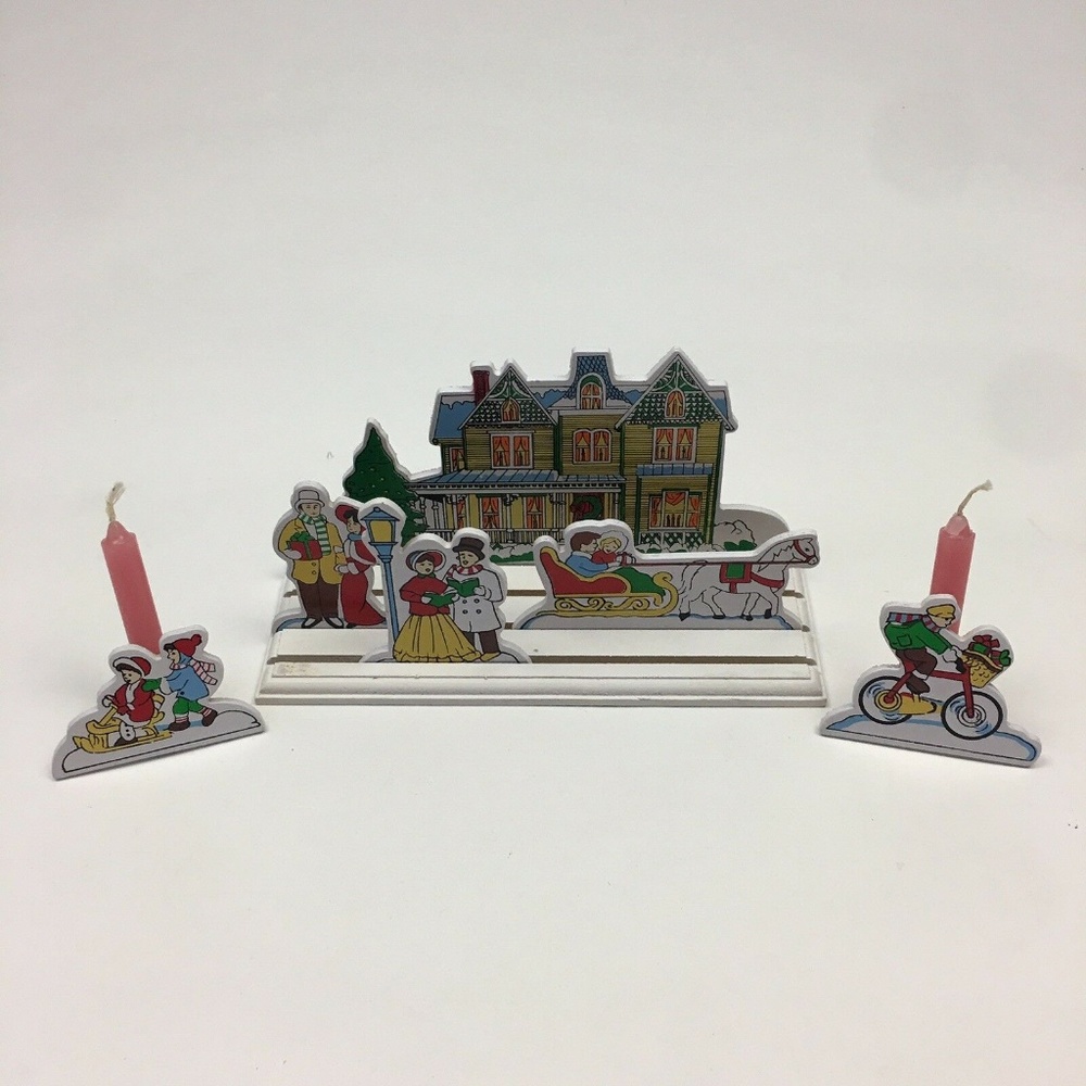 Christmas Holiday Winter Village Wooden‎ Display